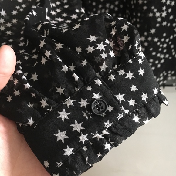 • michael kors night sky tie neck blouse • - Picture 8 of 9